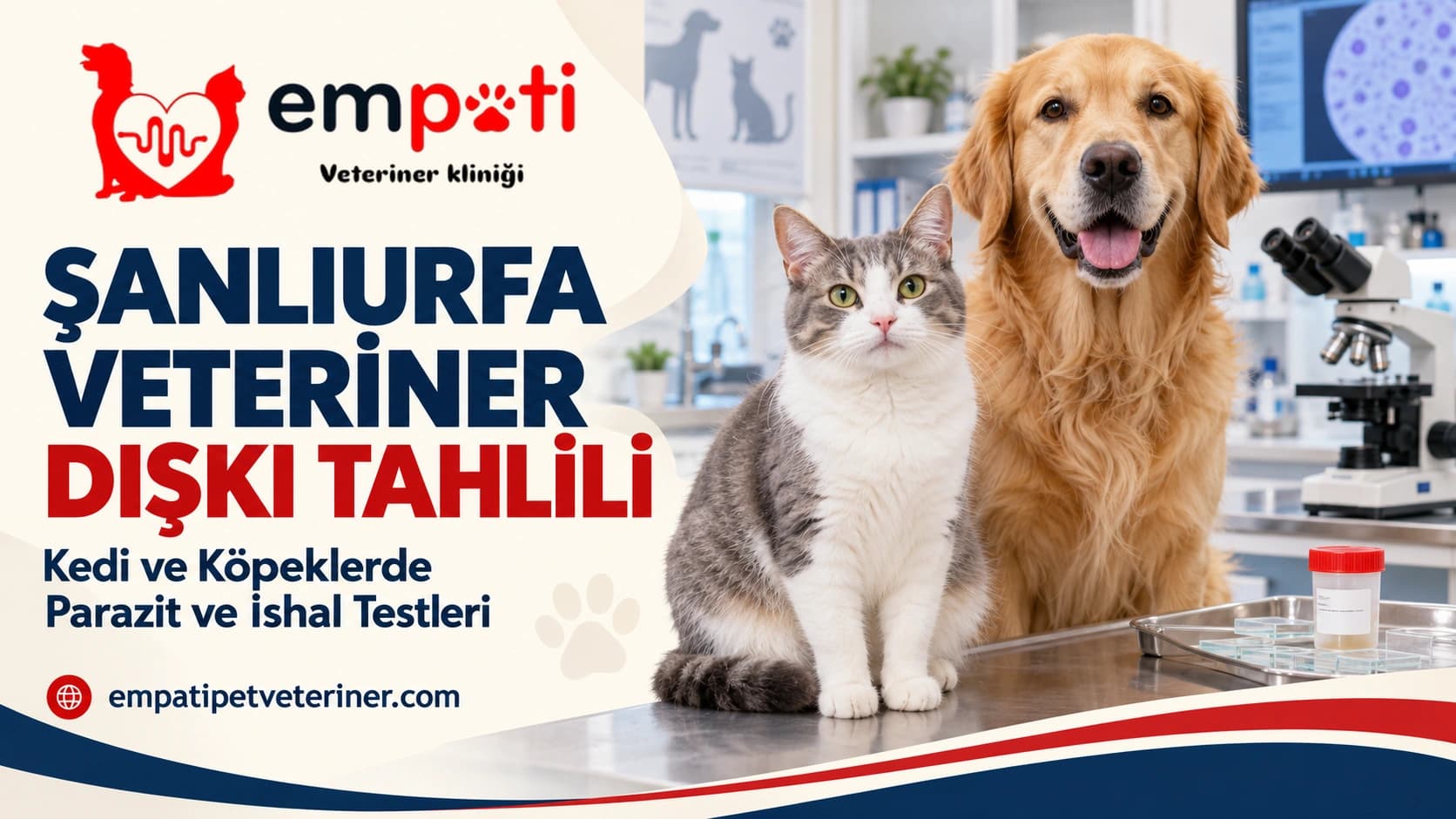 Şanlıurfa Veteriner Dışkı Tahlili: Kedi ve Köpeklerde Parazit ve İshal Testleri
